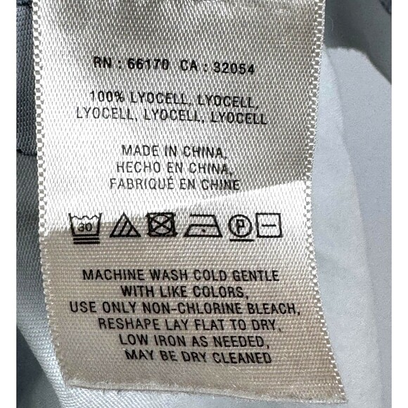 Anthropologie Holding Horses Top Women Medium Blue Tencel Chambray Pocket Blouse - Picture 11 of 11